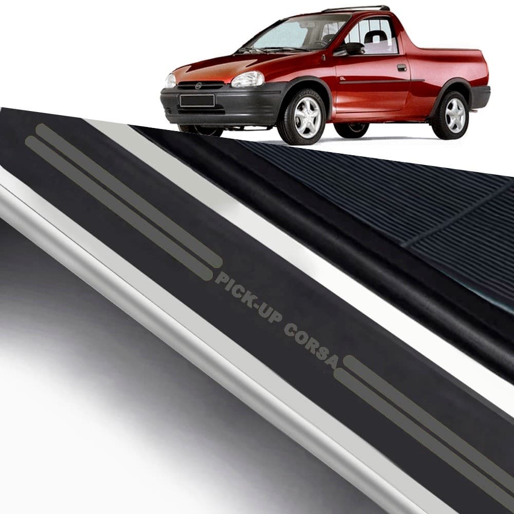 Soleira De Porta Gm Pick-up Corsa Preto Universal Carro personalizado