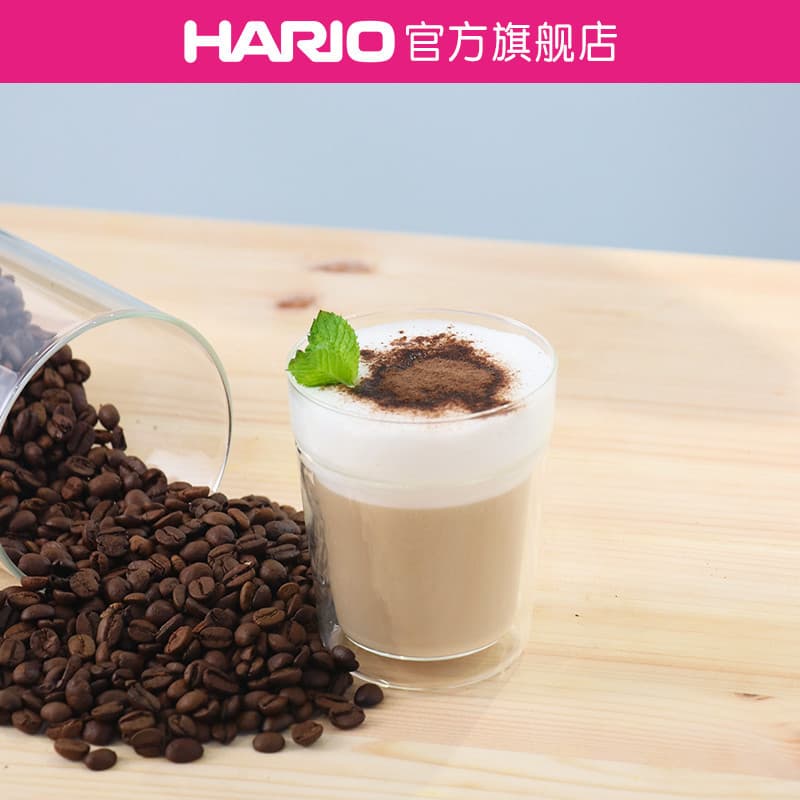 [Loja principal] HARIO Estilo Japonês Dupla Camada Resistente ao Calor Vidro de Vinho Copo de Água Bebida Fin de Vidro D