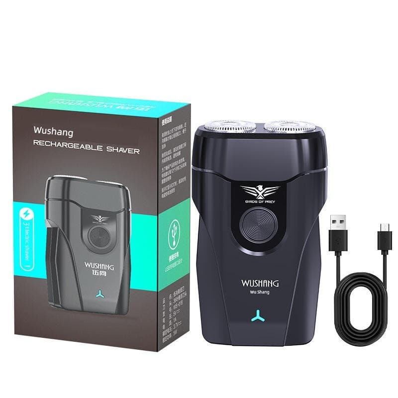 Barbeador elétrico masculino barbeador recarregável Mini carro pequeno portátil barba lavável faca de barba