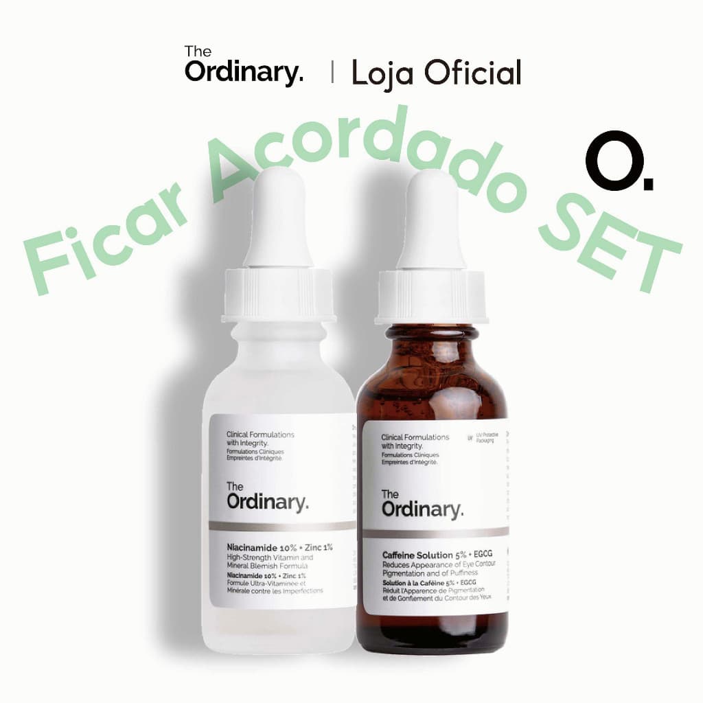 The Ordinary Ficar Até Tarde Juntos : Soro Olhos Solução De Cafeína 5 % + EGCG E Niacinamida 10 Zinco 1 30ml