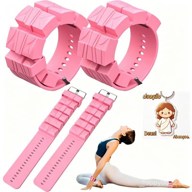 Yoga Fitness Pesos de silicone ajustáveis ​​para pulso/tornozelo - Treinamento de força para academia, dança e outros（Da