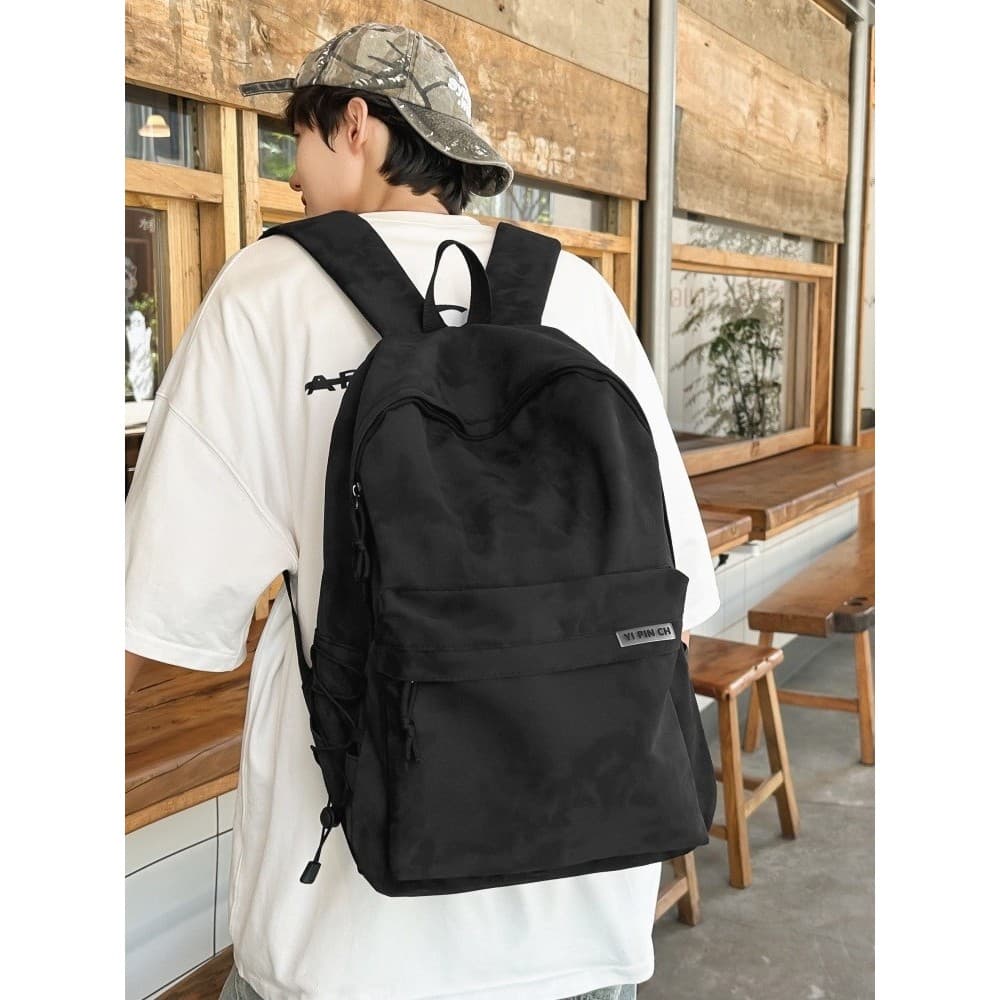 Mochila escolar meninos estudantes do ensino médio estudantes do ensino médio mochila masculina Street Wear simples de a
