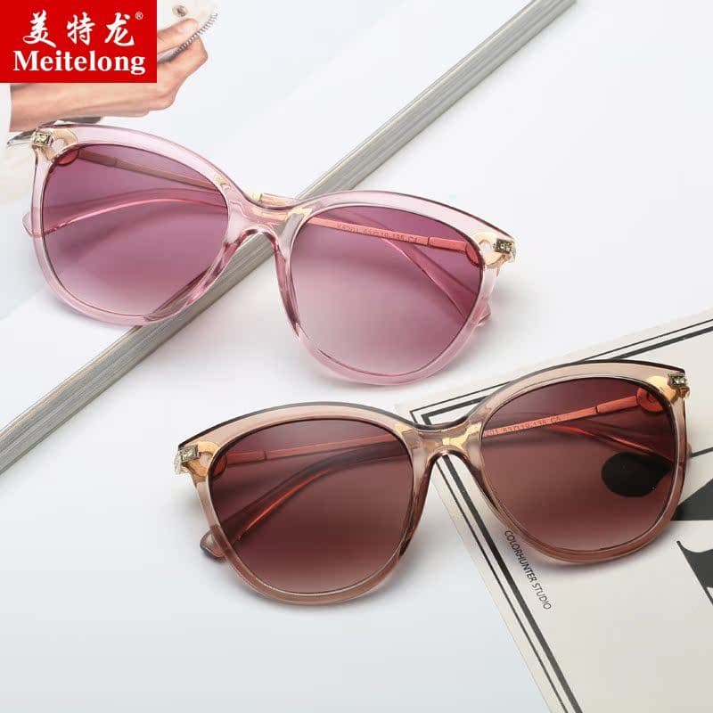 Óculos de sol feminino novo estilo olho de gato verão viagem pára-sol protetor solar Anti-ultravioleta óculos de sol ros