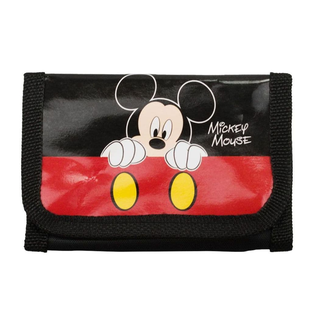 Mini Carteira Infantil Preto Mickey 8x12cm - Disney