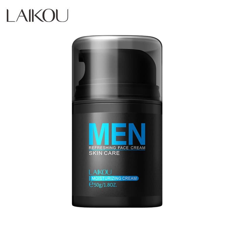 Creme Facial Masculino LAIKOU com Ácido Hialurônico, Controle de Oleosidade, Antienvelhecimento, Firmador, Redutor de Po