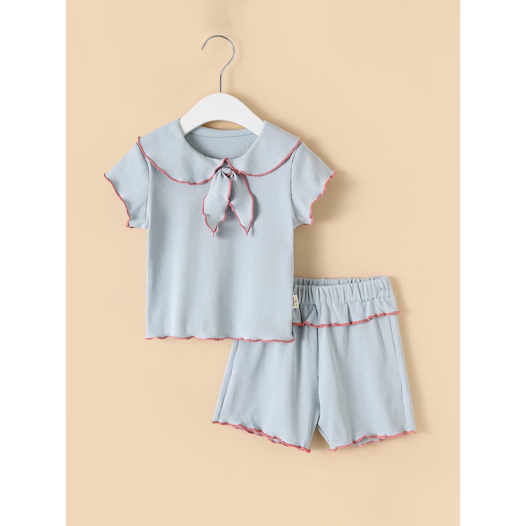 Chuxinguo verão roupas da menina do bebê fino Shorts de manga curta terno roupas de passeio roupas de bebê roupas de ver