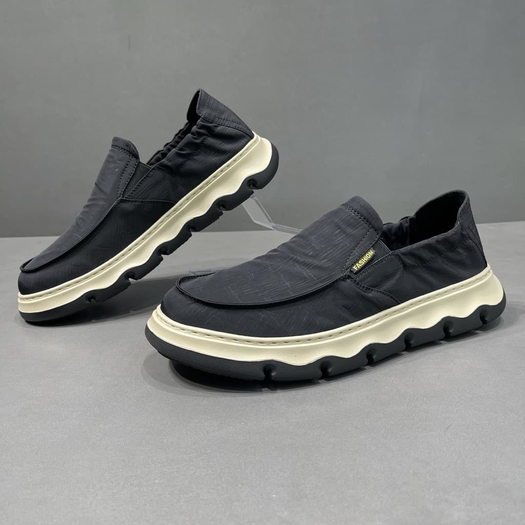 Primavera verão novo estilo sapatos de pano respirável preguiçoso sapatos de pano na moda juventude sapatos casuais Shib