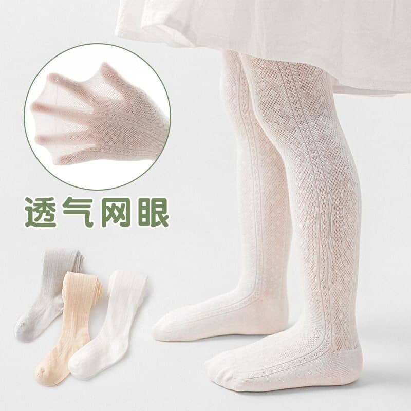 Meninas meias verão meia-calça fina meninas Leggings bebê Mosquito meias bebê malha branca meia-calça