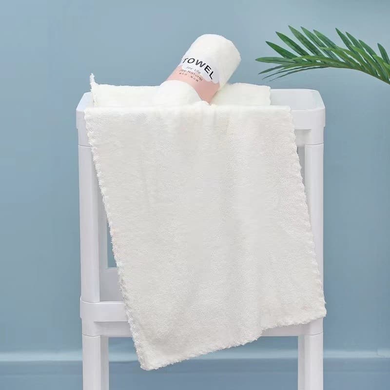 10 pçs peito amarelo bege toalhas Coral velo absorver água sem fiapos corte de cabelo pé terapia banho Hotel banho prima