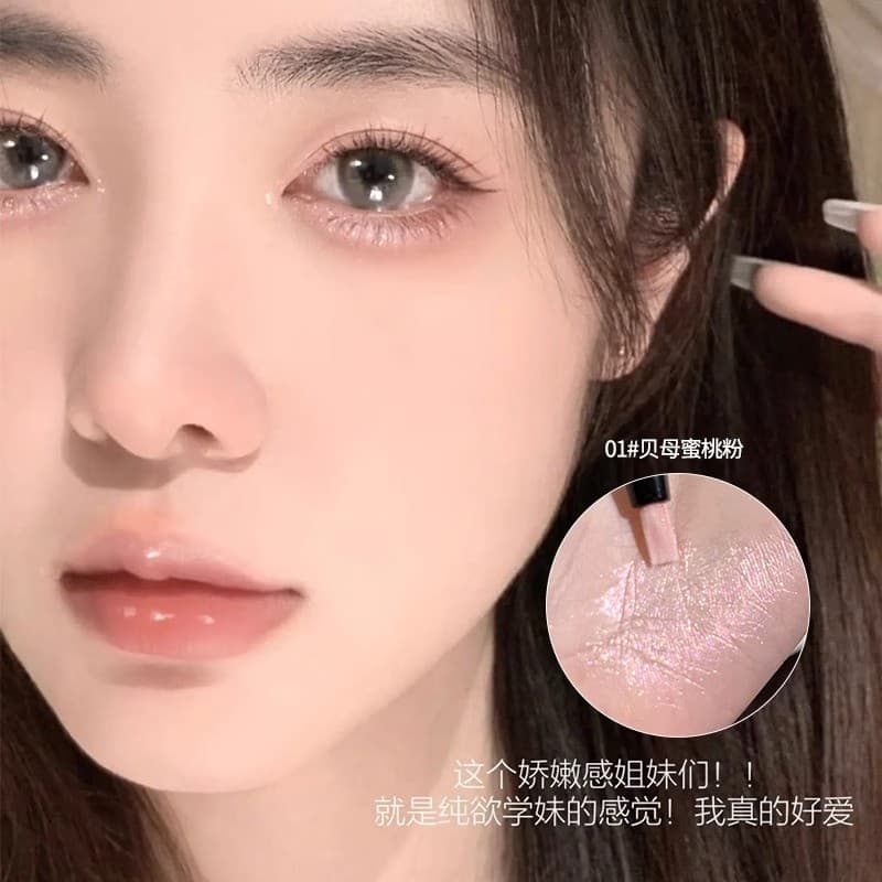SuJunni Jiaqi recomenda caneta de sombra de diamante deitado bicho da seda destaque multiuso estroboscópio caneta de som