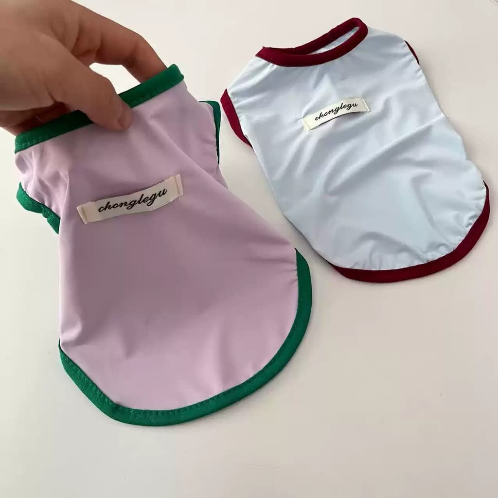 Leve protetor solar resfriamento roupas legais para animais de estimação primavera verão Teddy Bichon pequeno cão gato c