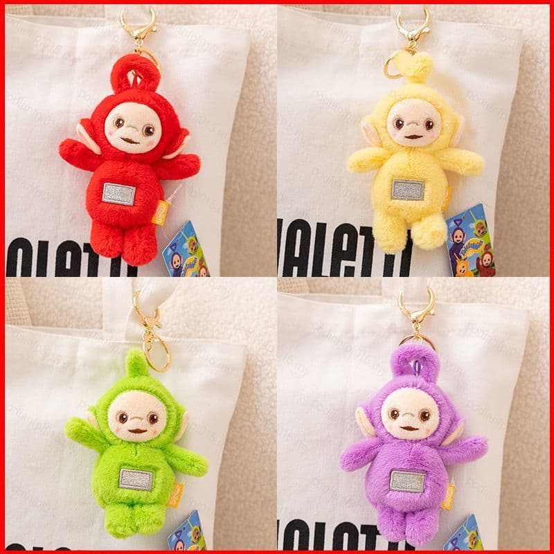 PF Teletubbies Bonecas De Pelúcia Chaveiro Presente Para Meninas Saco Pingente Brinquedos Crianças Tinky Winky Dipsy