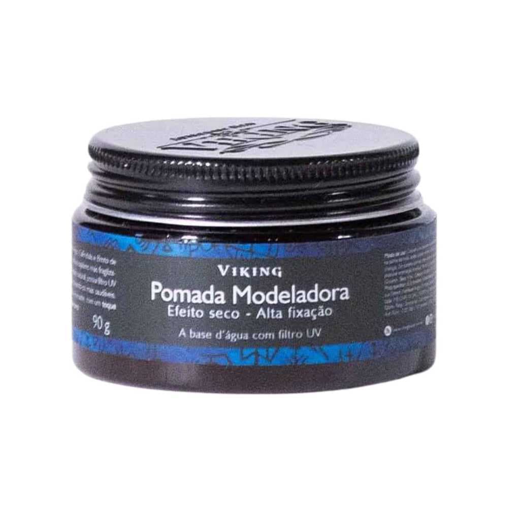 Pomada Modeladora Viking Öslo Efeito Matte Fixação Forte 90g