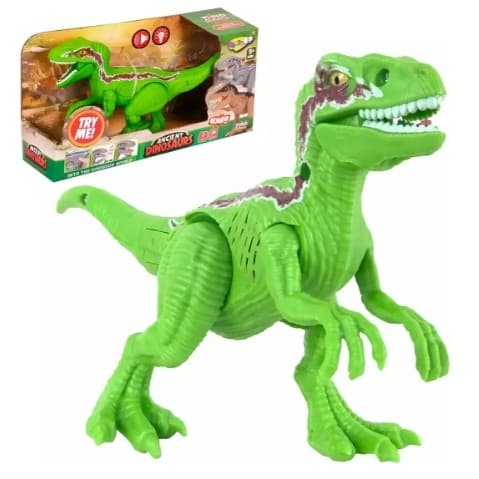 Brinquedo Dinossauro Velociraptor Articulado c/ Som E Luz