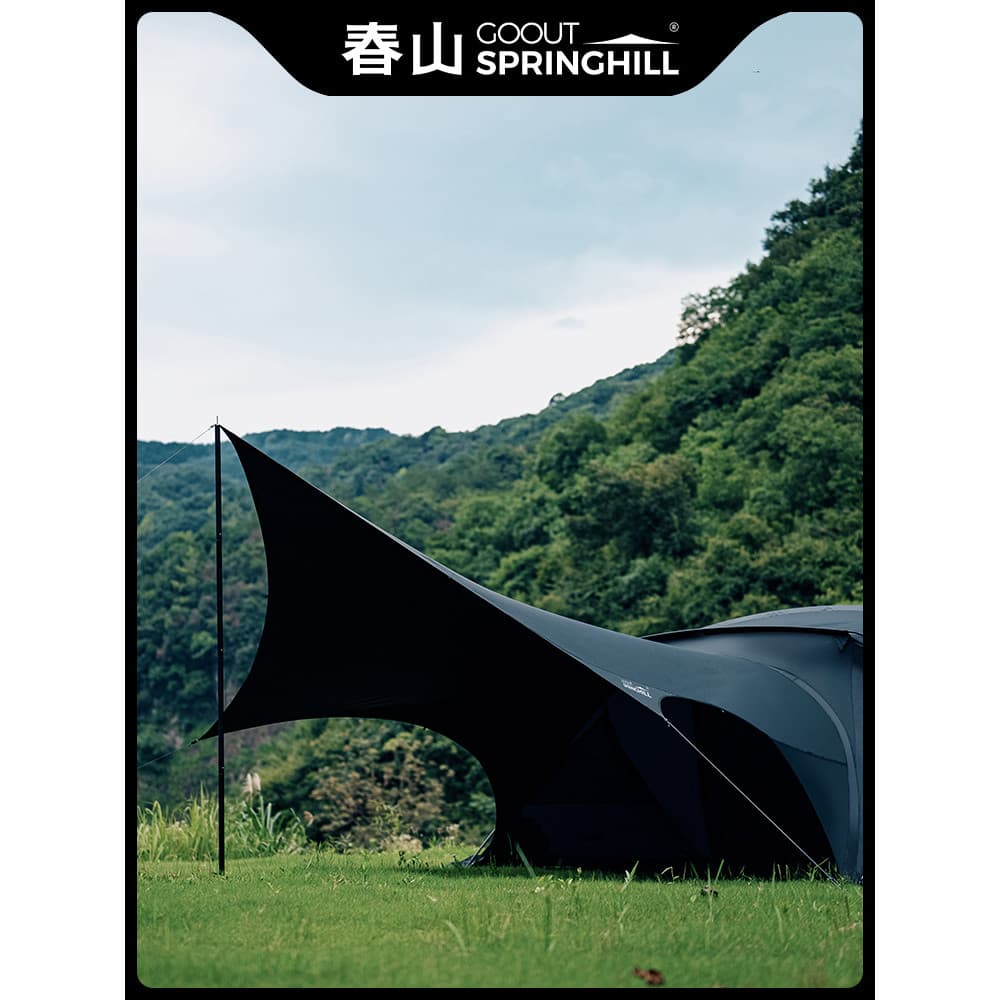 Chunshan Kunlun Pequeno g Cortina de Céu Estendido Novo Acampamento Ao Ar Livre Leve Cortina de Céu de Vinil Toldo Prote