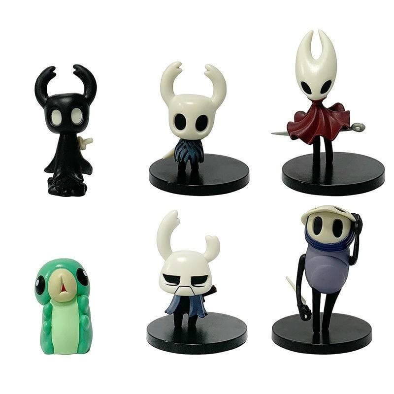 6pcs Hollow Knight Hornet Zote action figure Grub boneco brinquedo