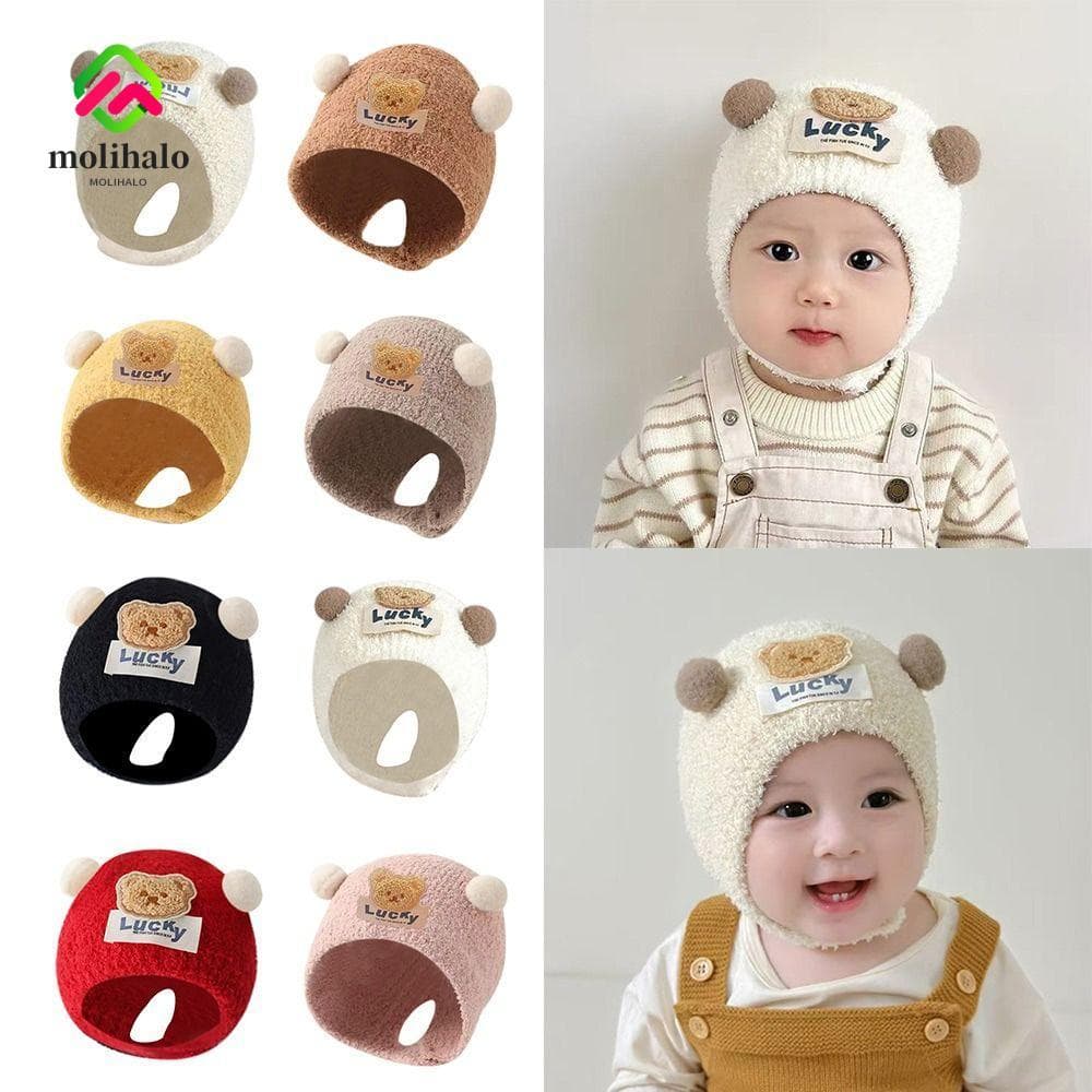 MOLIHALO Chapéus De Outono Inverno , Gorros Engrossados De Hip Hop Para Bebês E Crianças , Boné Fofo De Desenho Animado
