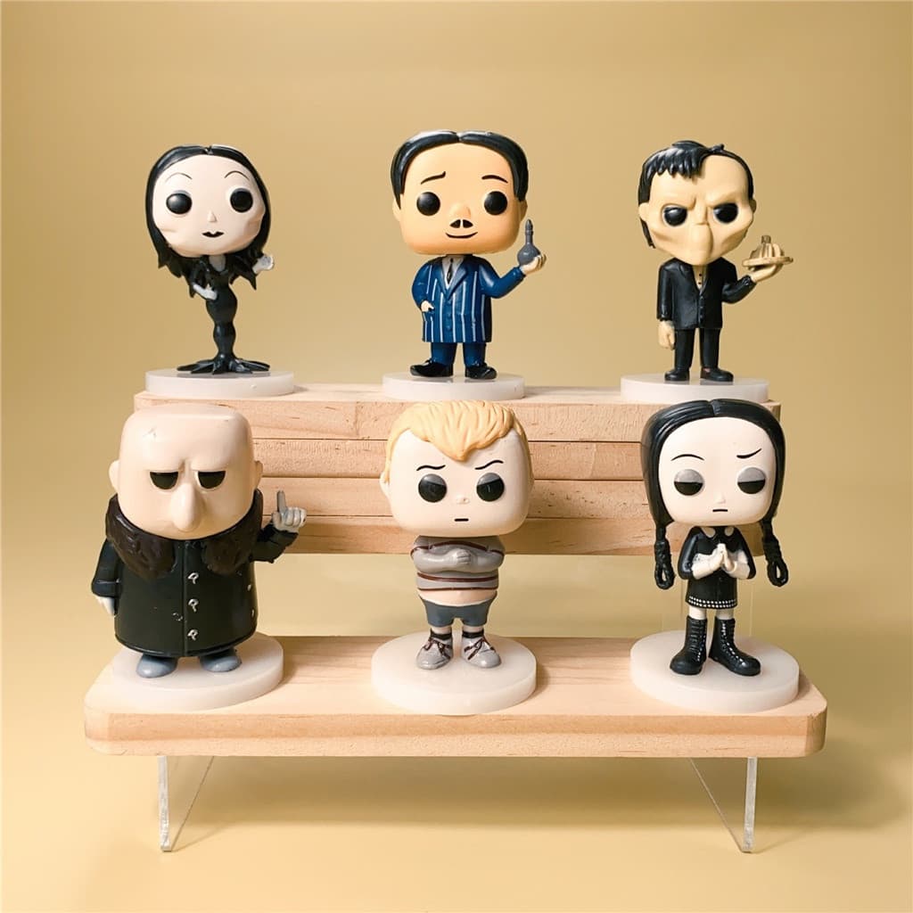 A Família Addams 6 Unidades/Conjunto Quarta-Feira Gomez Morticia Gordon Craven Figura Modelo Brinquedo