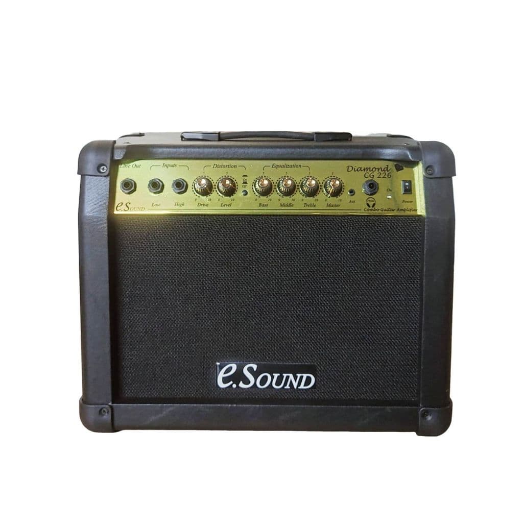 Amplificador Combo Guitarra E-sound Diamond Cg 226 40w Rms Fal. 2x6 Pol. Preto Bivolt 127/220V Preto