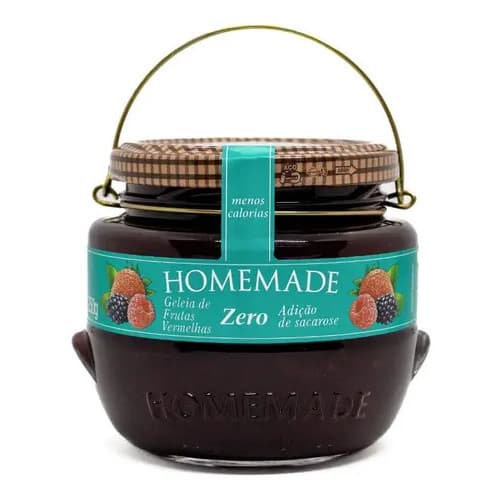 Geleia De Frutas Vermelhas Zero 250g Homemade