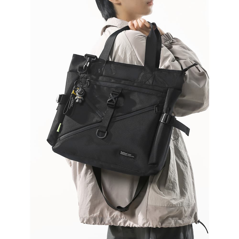 Bolsa tutorial portátil para meninos, bolsa mensageiro para uso de rua, grande capacidade, bolsa tutorial para estudante