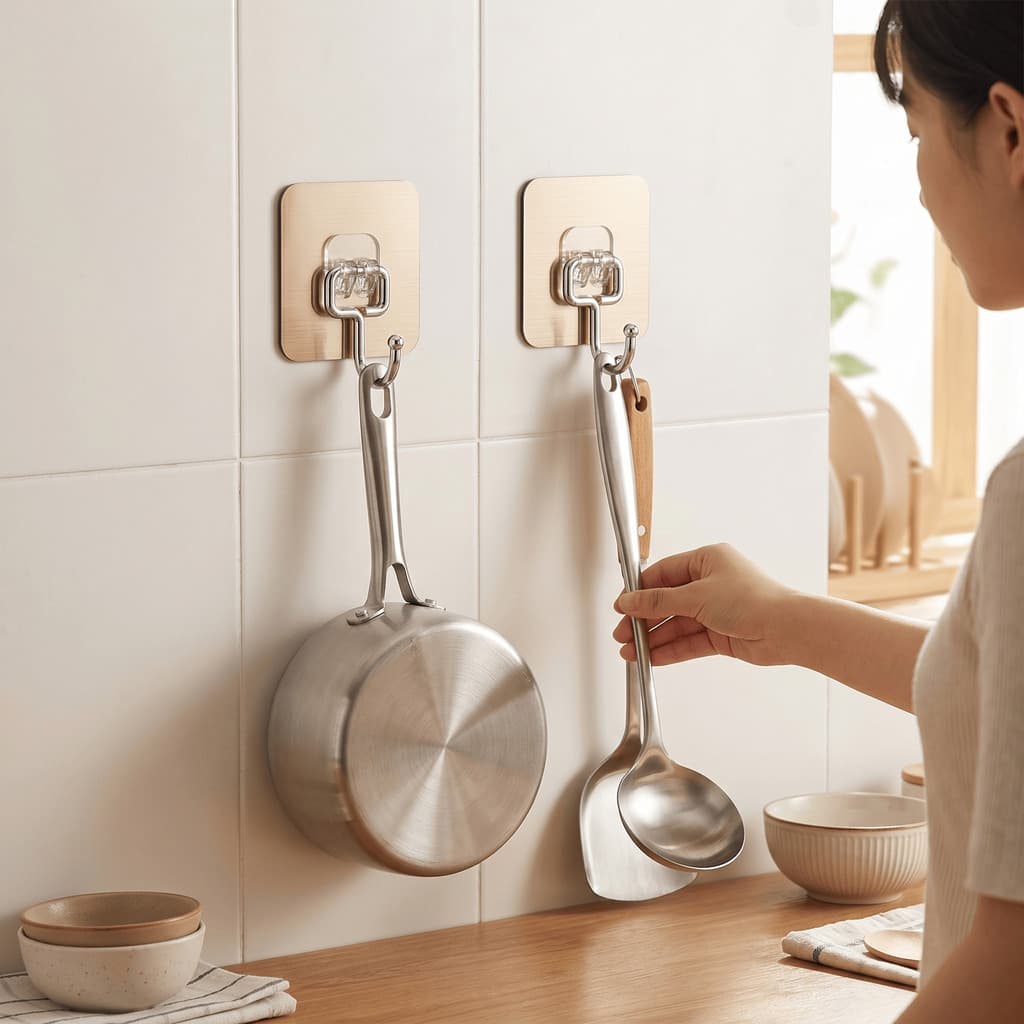 Gancho pegajoso sem perfuração gancho de parede adesivo adesivo roupas marcas forte gancho de cozinha
