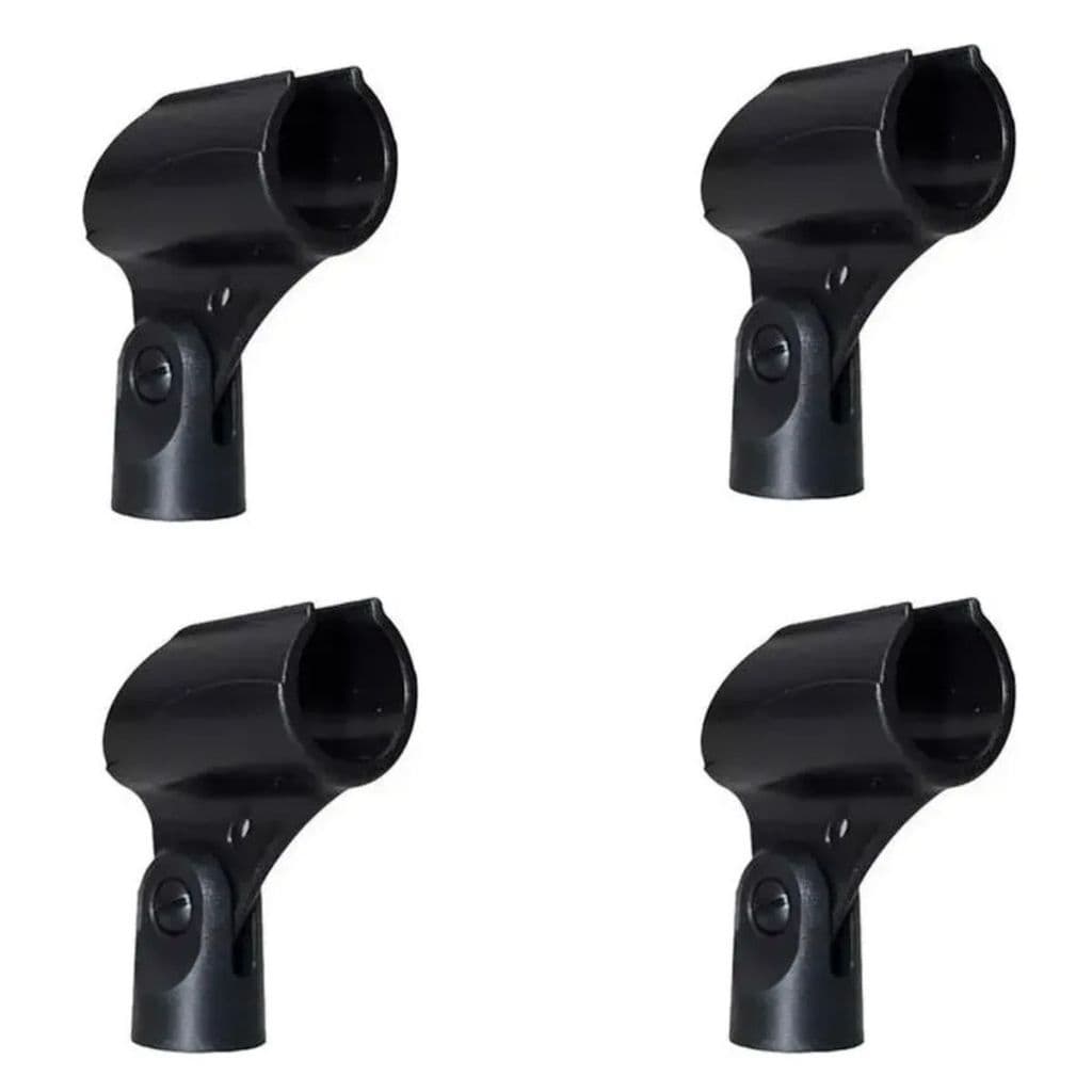 kit 4 Adaptador Microfone Cachimbo Metálico Padrão Pedestal