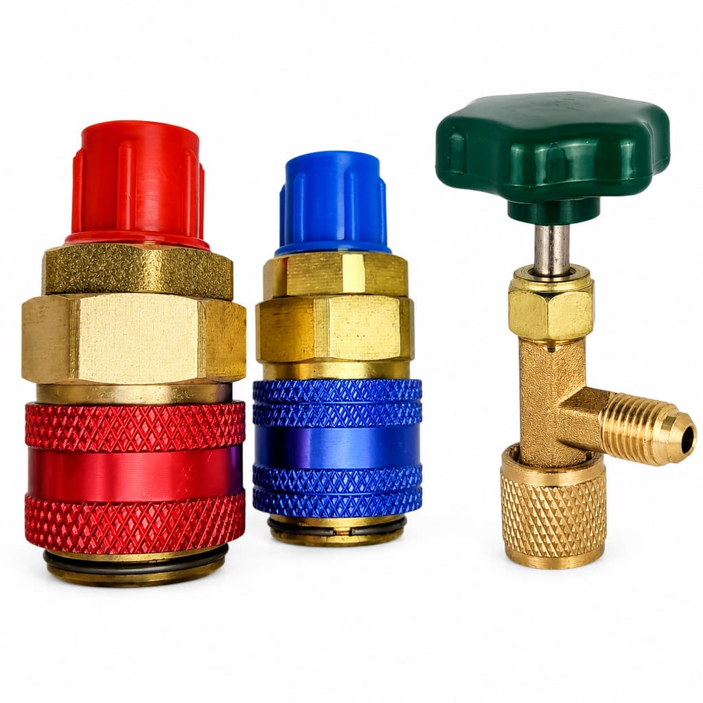 Engate Rápido Alta e Baixa + Valvula Perfuradora Gás R134a