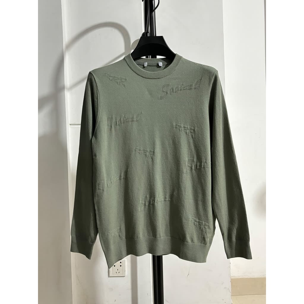 Etiquetas cortadas de feijão!Jacquard Craft Sinta-se confortável!Primavera outono estilo masculino em torno do pescoço s