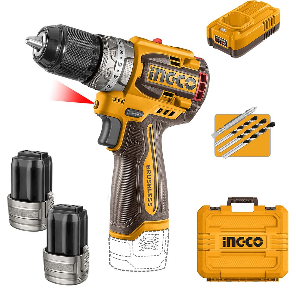 Parafusadeira Furadeira Impacto Brushless 16V 60Nm Compacta Alto Torque CIDLI16682-9 Profissional
