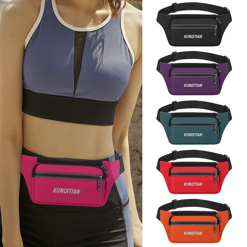 Nova bolsa de cintura esportiva masculina feminina correndo bolsa para celular ao ar livre multifuncional resistente ao