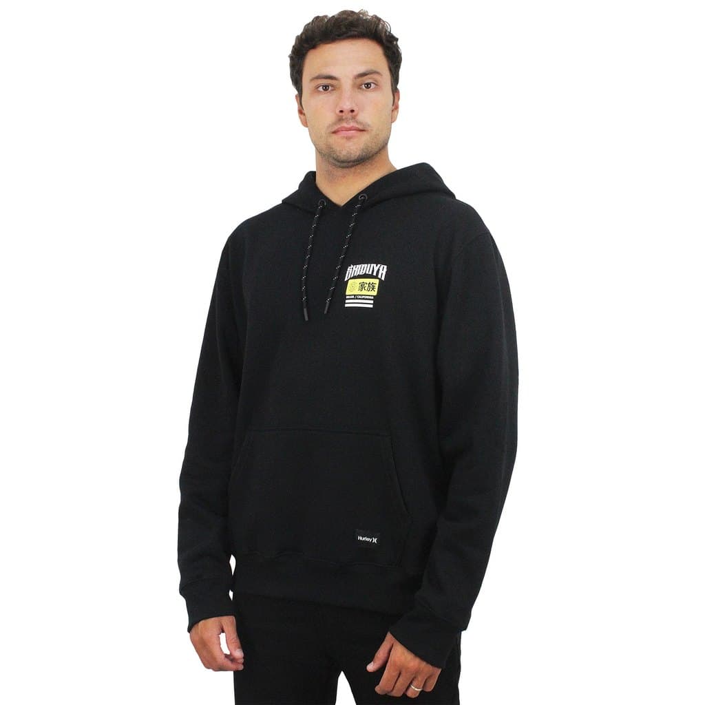Moletom Canguru Hurley x Shibuya Escama Black
