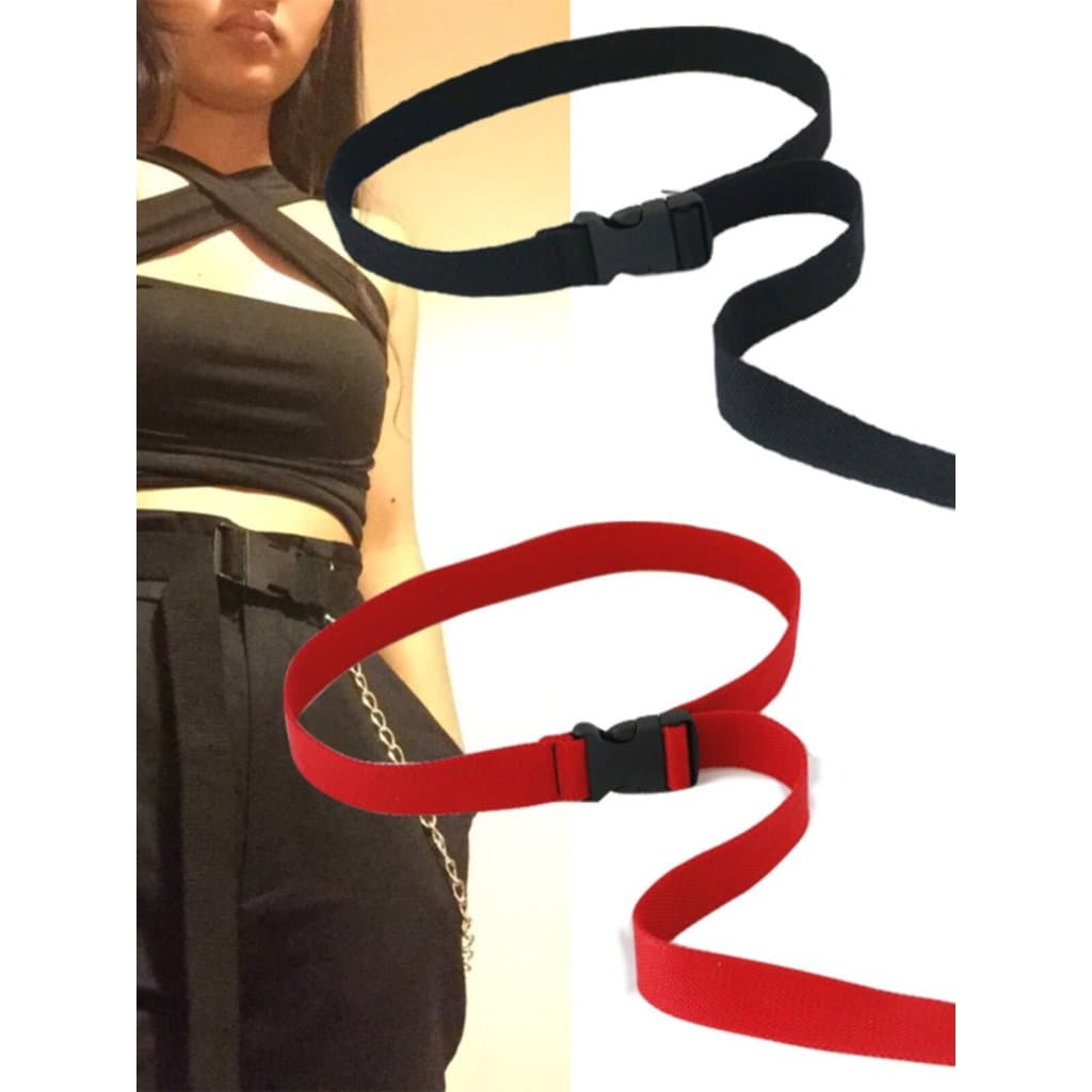 cinto feminino largo cinto feminino plus size Cinto de fivela de plástico de Metal feminino com ferramentas de lona de 2