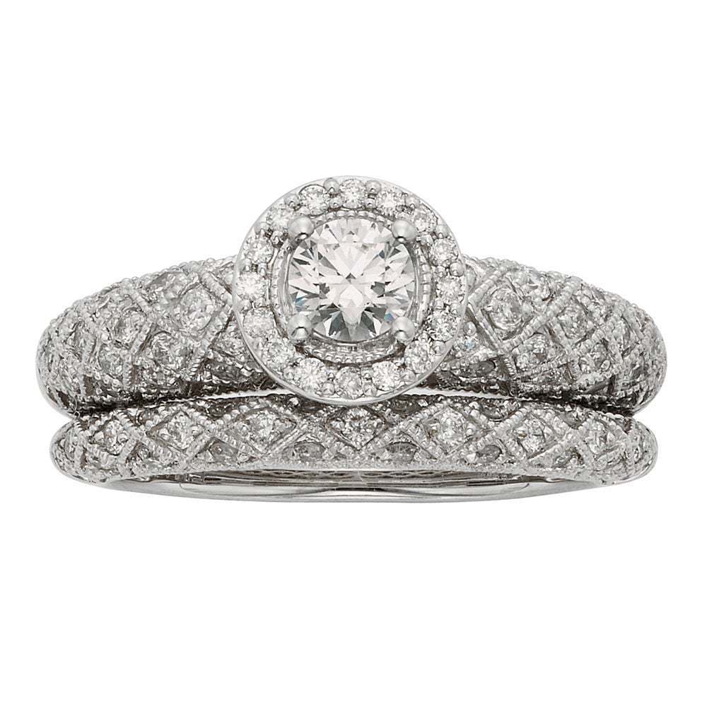 Anel feminino de luxo de zircônio completo estilo clássico chapeamento anel de ouro branco
