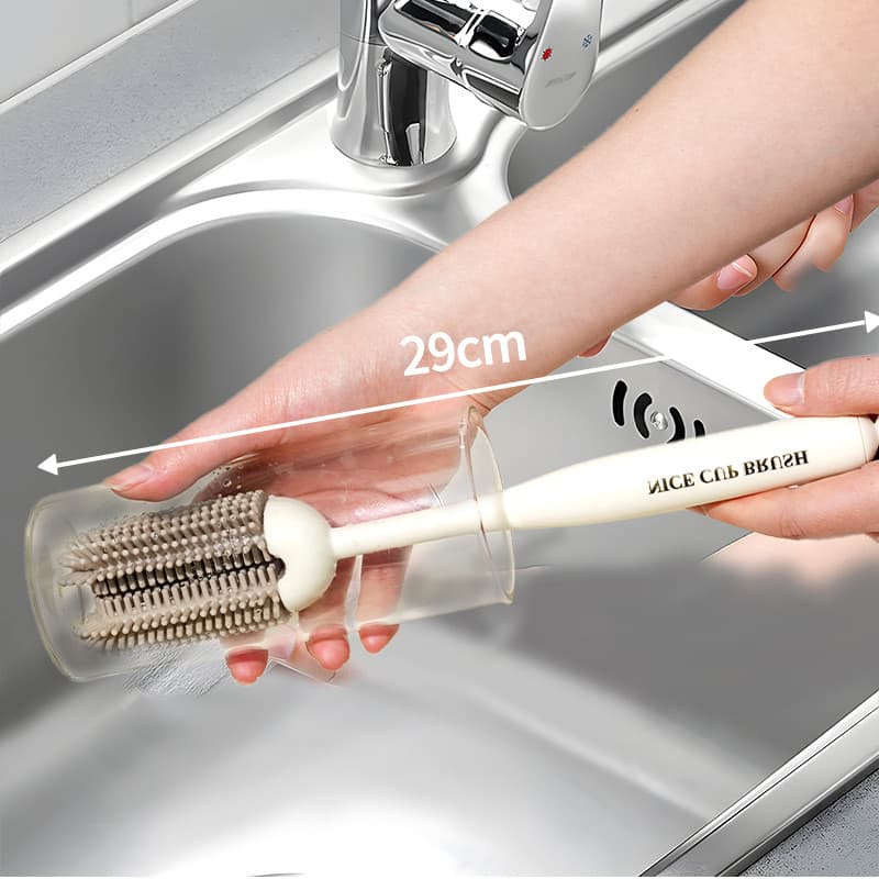 Escova especial para copos para lavar copos, ferramenta útil para limpeza de copos, escova de palha, copo de água, garra