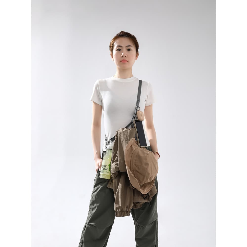 Alça portátil para garrafa de bebidas, garrafa térmica para garrafa de água, suporte para copo de água, Crossbody, pode