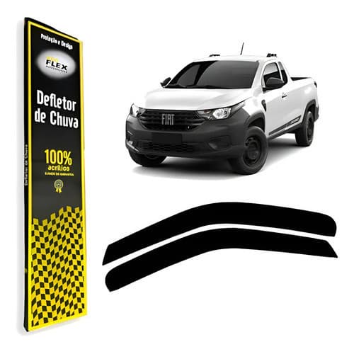 Defletor Calha De Chuva Nova Strada 20 A 23 Cabine Simples