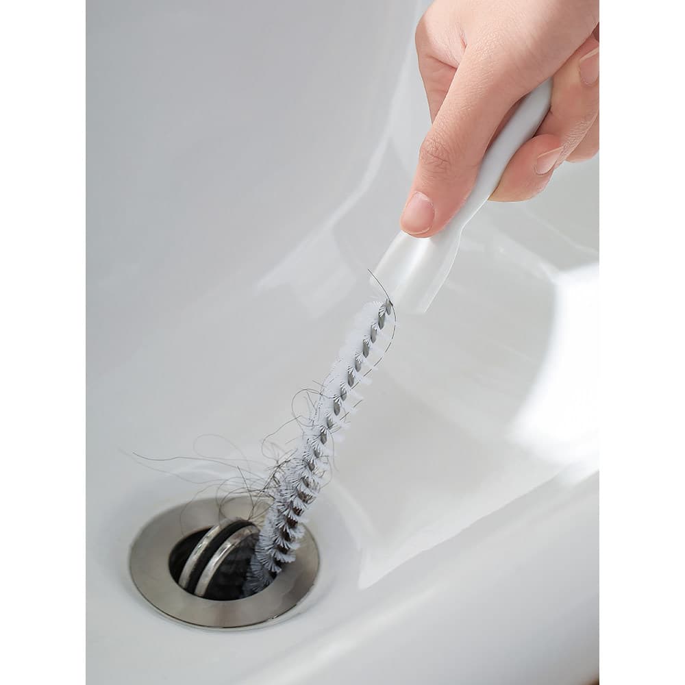 Desbloqueador de tubulação doméstico Manual ferramenta de esgoto cabelo Anti-entupimento escova de limpeza escova de tub