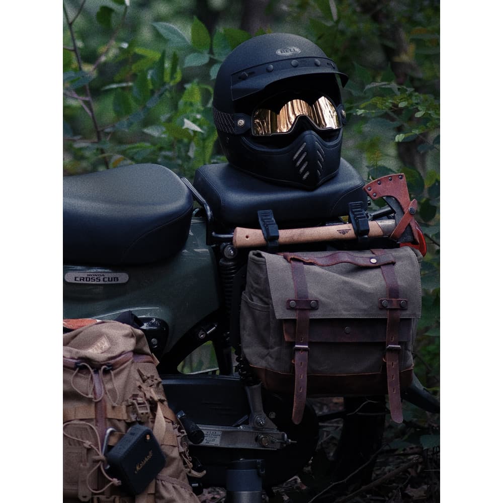 Bolsa lateral para motocicleta Honda juventude CC110 retrô Batik lona motocicleta respingo à prova d'água bolsa mensagei