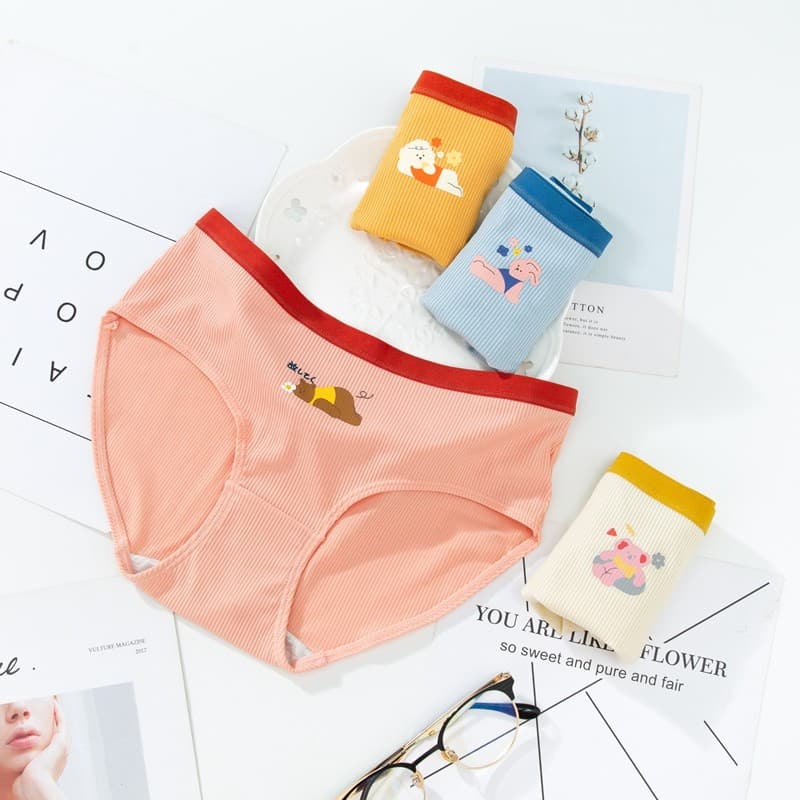 Japonês doce bonito roupa interior verão estilo fino Modal respirável sem costura senhoras puro algodão virilha meados d