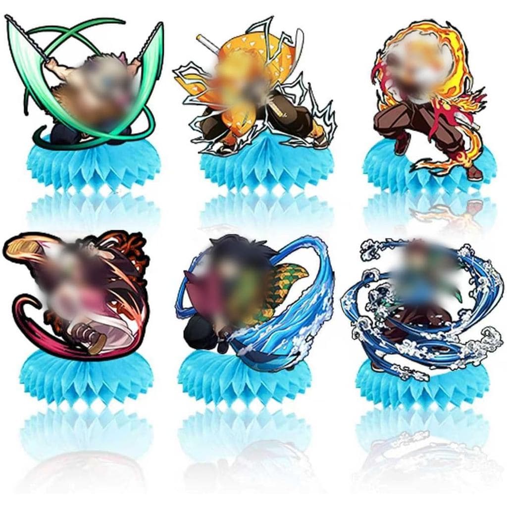 deenor Conjunto de 6 Peças de Artigos para Festa, Decorações de Mesa em Favo de Mel de Dupla Face para Decorações de Fes