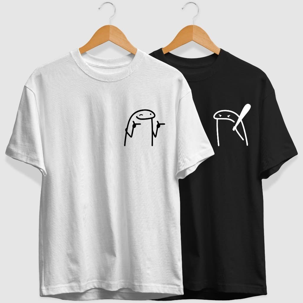Kit Camisetas Casal Flork Minimalista Presente Dia dos Namorados