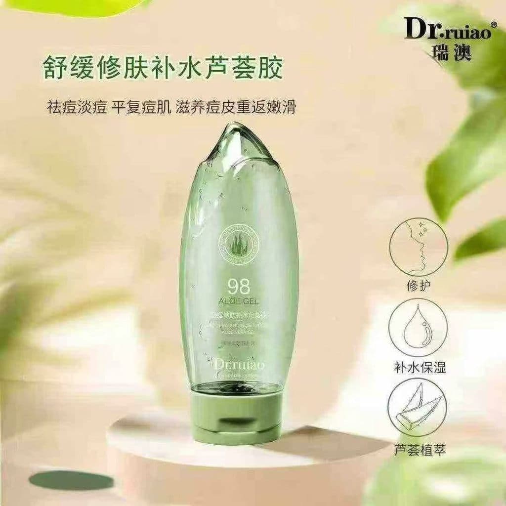 Calmante seco vermelho reparação pele Aloe Vera Gel hidratante após reparação solar