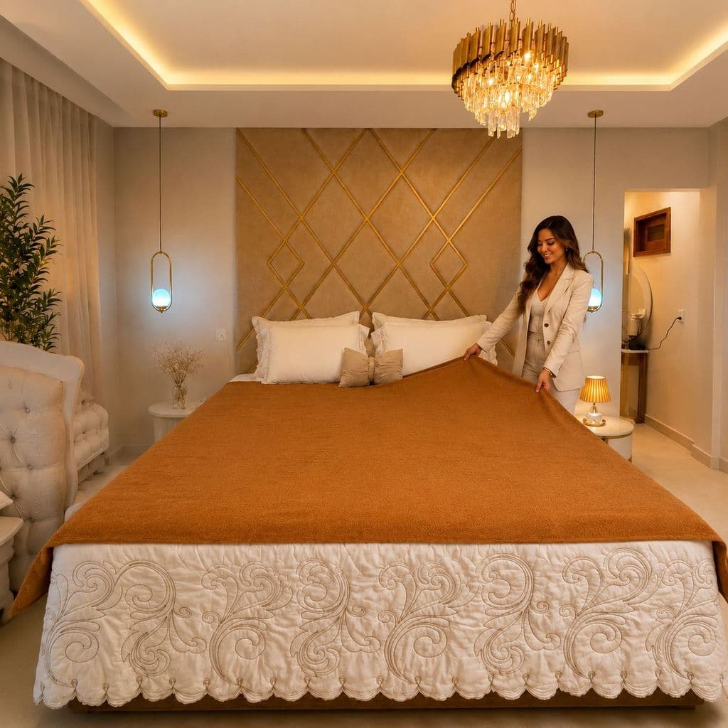 Manta Super Gigante 4 Metros Decorativa Premium Sofá Cama