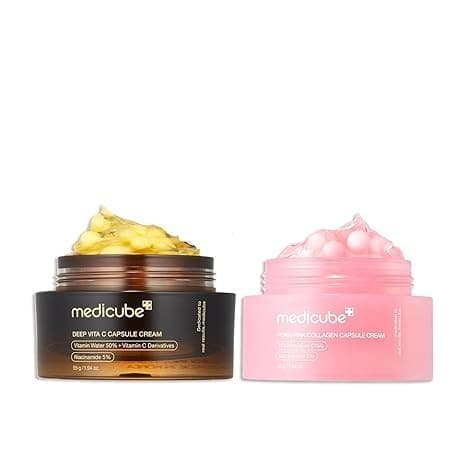 Medicube Creme Cápsula Vitamina Profunda 55ml PDRN Colágeno Rosa 55g DMEI U8IK