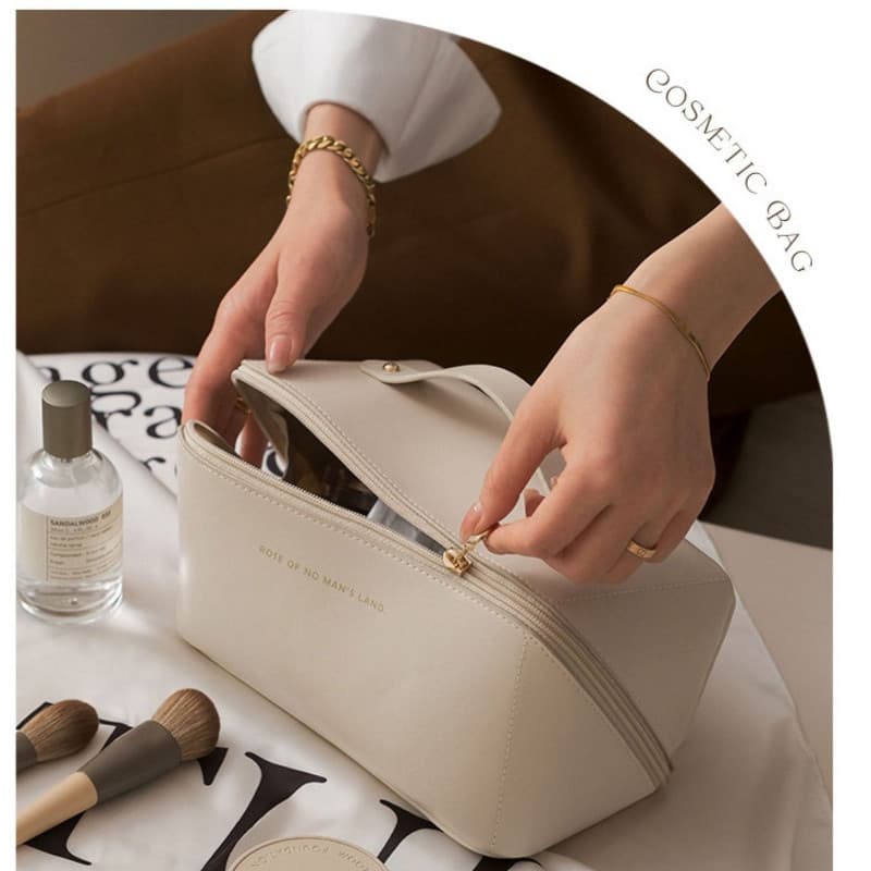 Bolsa cosmética portátil estilo feminino influenciador cosméticos viagem de negócios bolsa de armazenamento de produtos