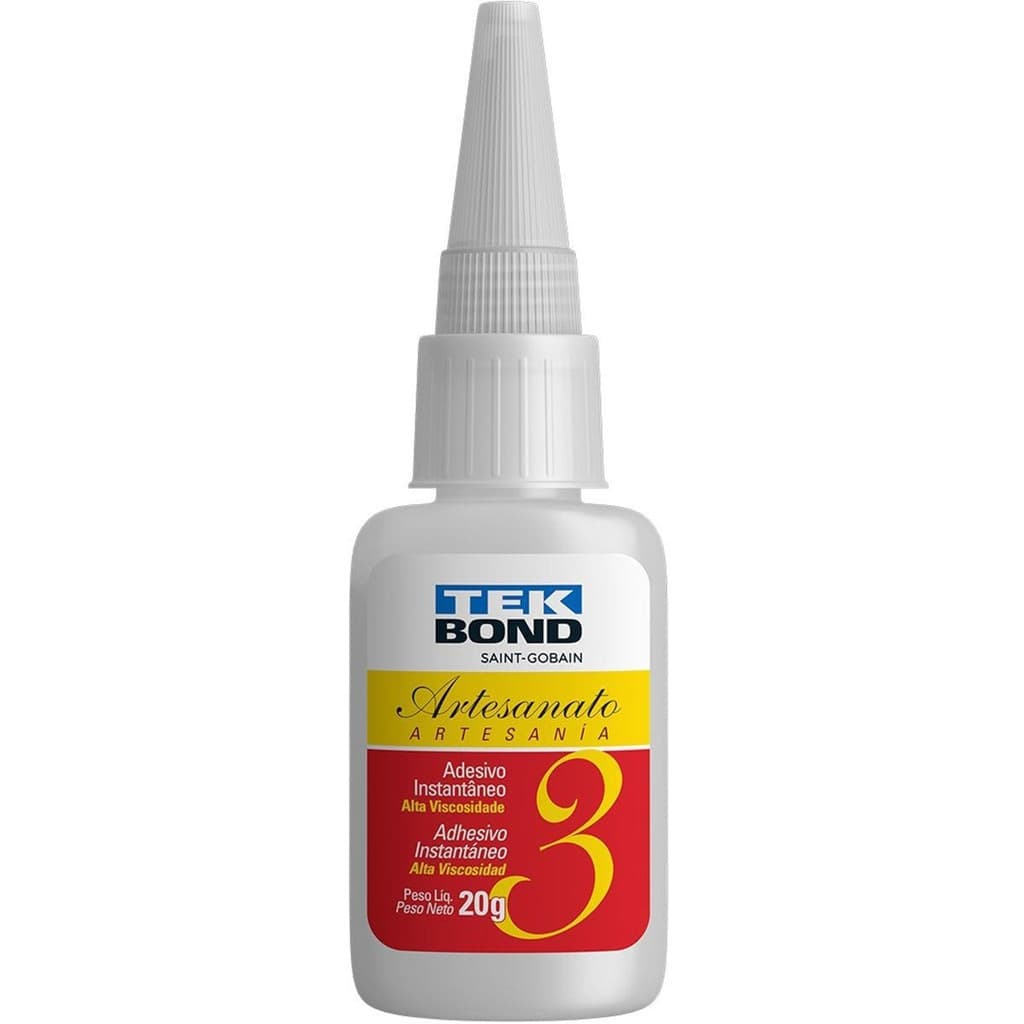 Cola Instantânea para Artesanato Tek Bond 20G N.3 Unidade