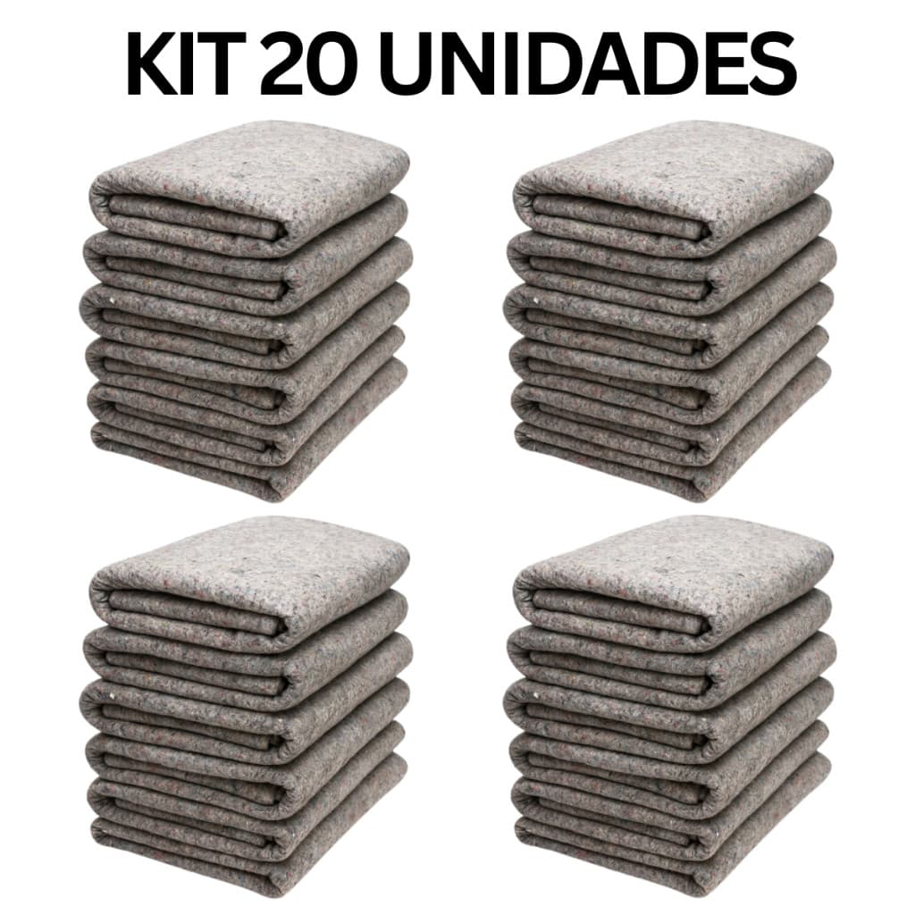Kit 20 Cobertores Doação Atacado Popular Grosso Casal 1,90x1,60m Manta Antimofo Esquenta Inverno