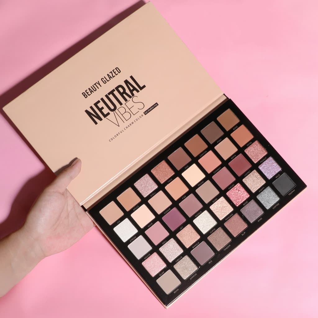 Beautyglazed paleta de sombras 2023 novo estilo cor terra alto brilho contorno iniciante diário luz maquiagem esfumaçada