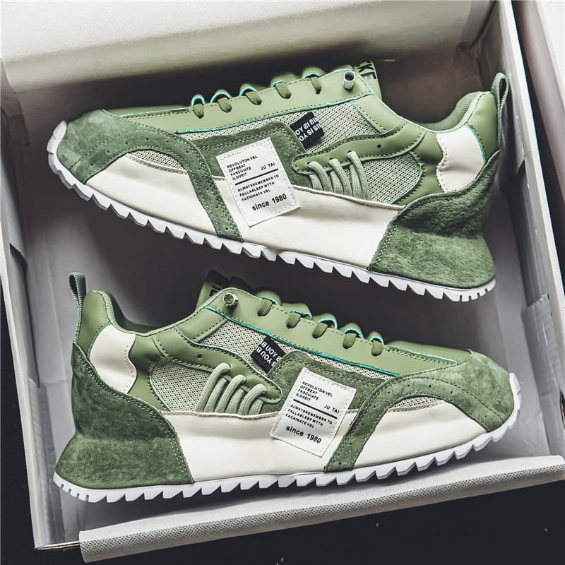 Estação sapatos masculinos novo estilo inverno respirável All-Match esportes sapatos casuais aumento interno Jogging pai